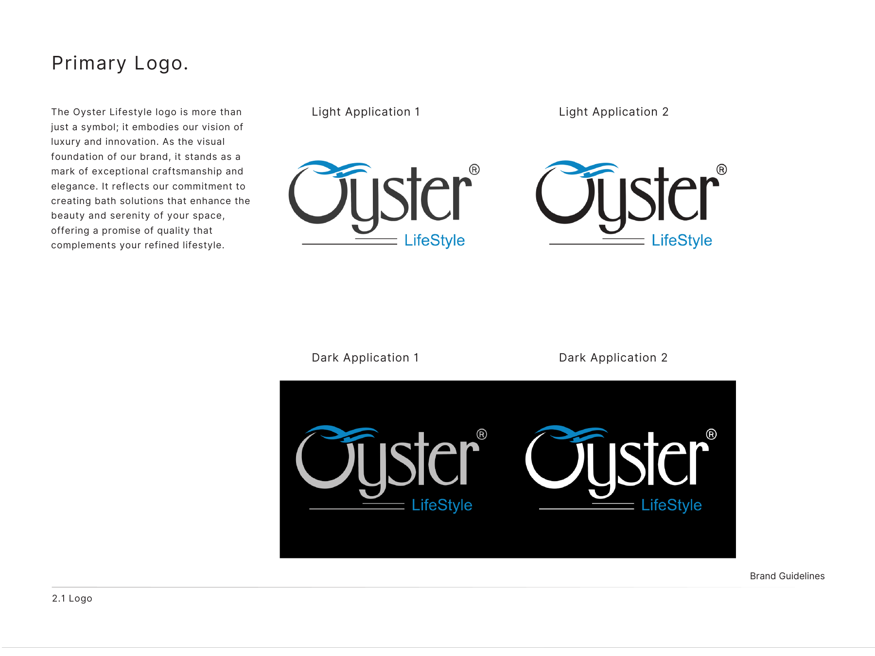 Oyster Lifestyle primary logo
