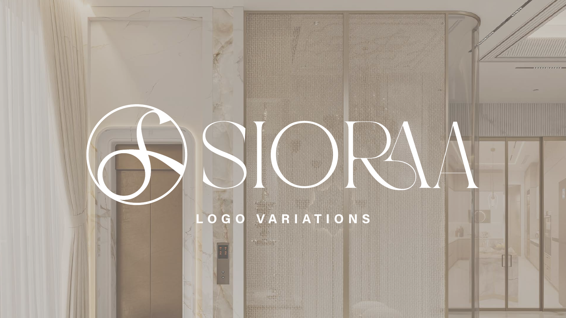 SIORAA logo in interior settings