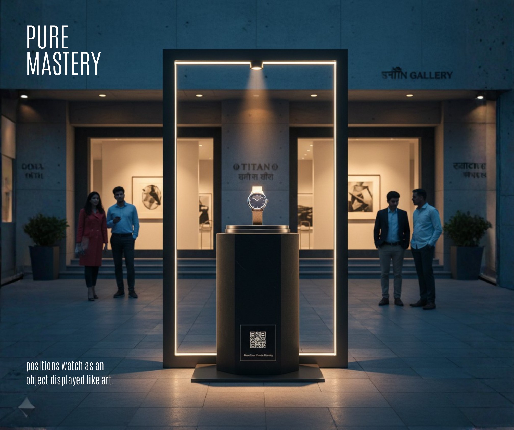 Titan Edge outdoor concept: gallery plinth installation