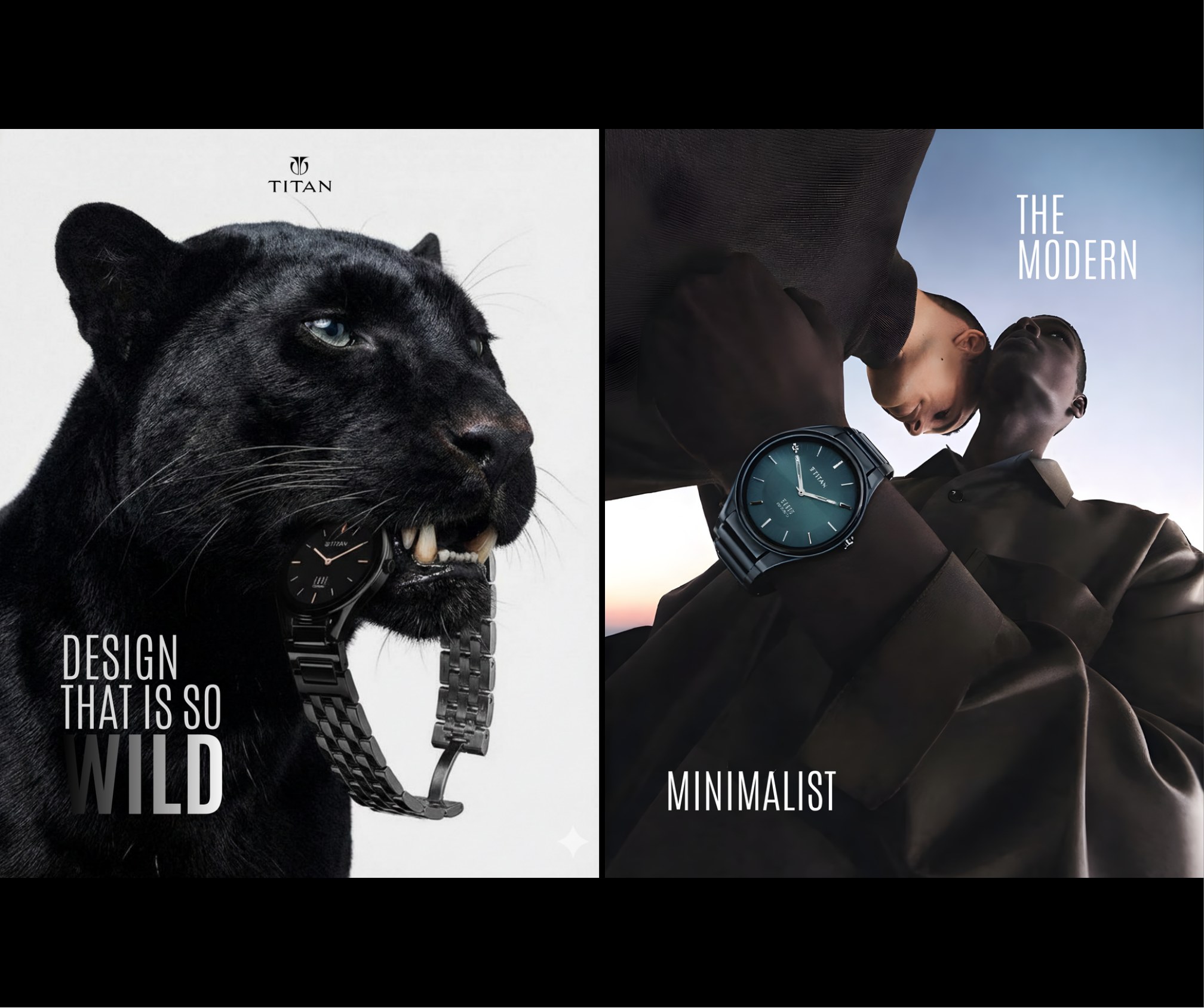Titan Edge creatives: Design That Is So Wild and The Modern Minimalist