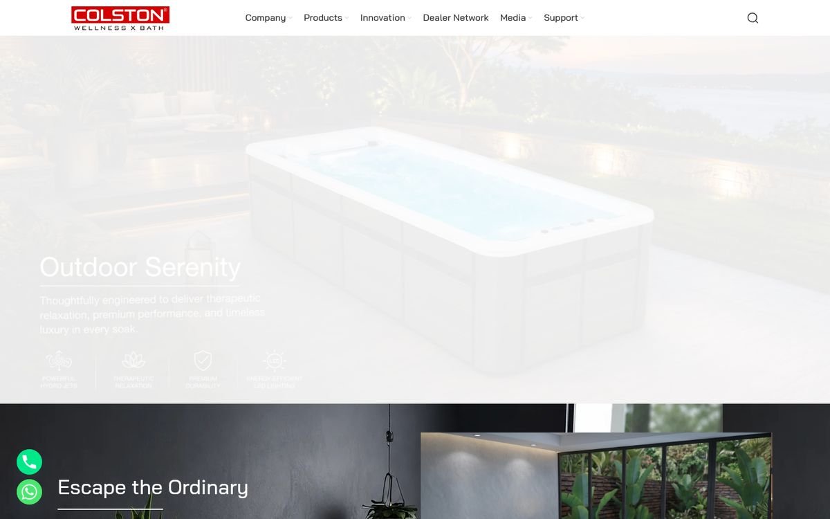 Colston Concepts website homepage