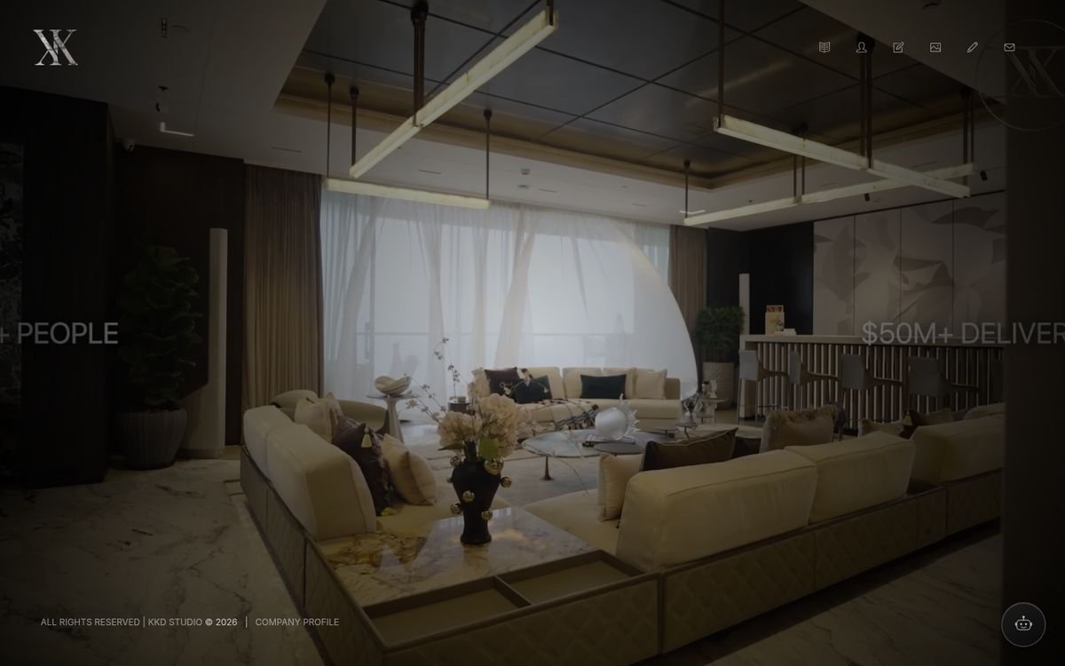 KKD Studio website homepage
